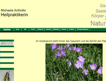 Tablet Screenshot of michaela-anthofer.de